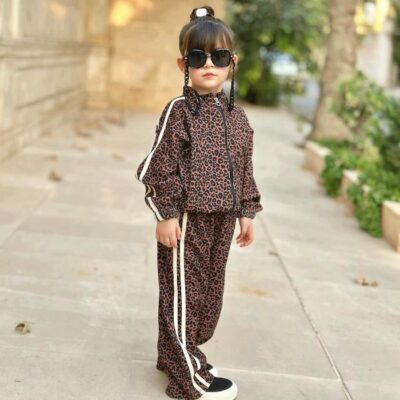 سوییشرت شلوار پلنگی‎ دخترانه
